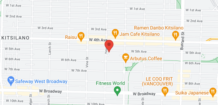 map of 2192 W 5TH AVENUE